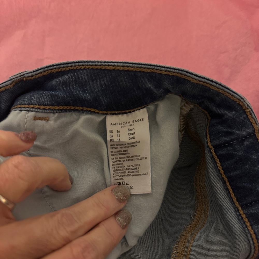 American Eagle Super High Rise Jegging Jeans Next Level Stretch Women 16 - Picture 4 of 5